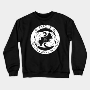 Savage Pisces Zodiac Antisocial Astrology Crewneck Sweatshirt